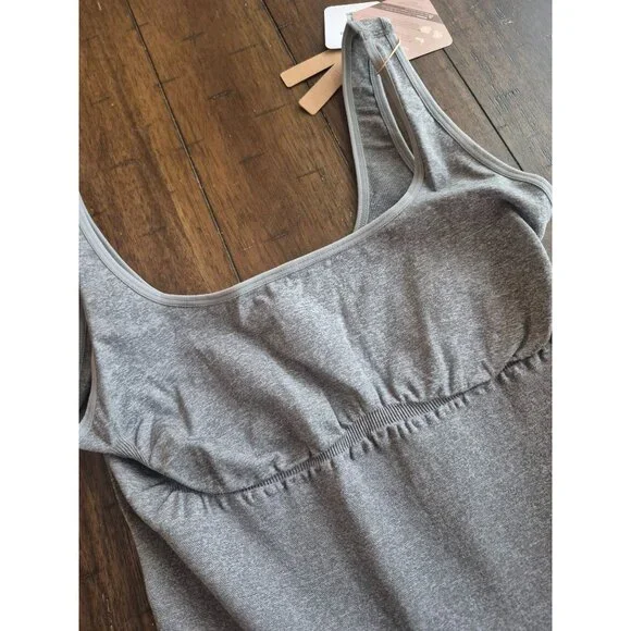 Shapellx Sleeveless Gray Midi Dress  Size M/L - Picture 2 of 5